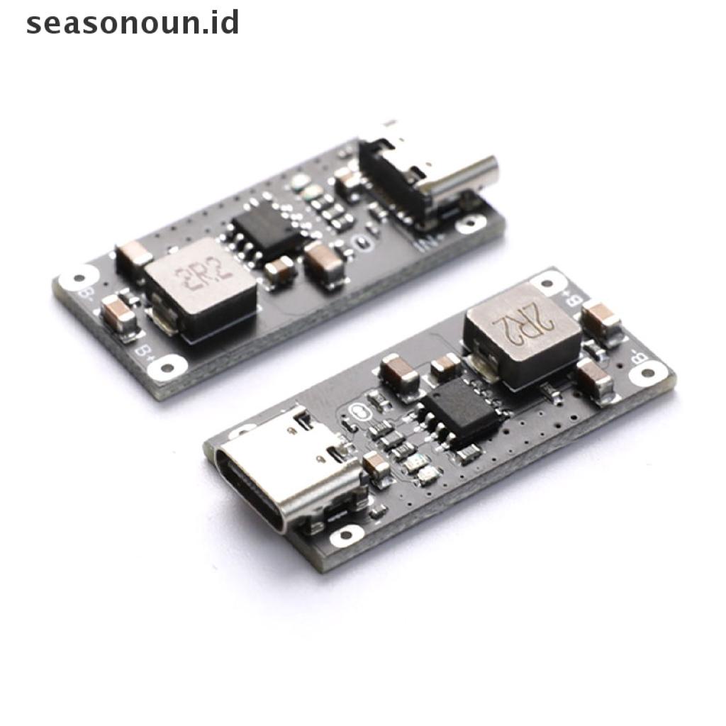 Modul Papan Pengisi Daya Baterai Lithium Li-ion 18650 Tipe C USB 5V 3A 3.7V