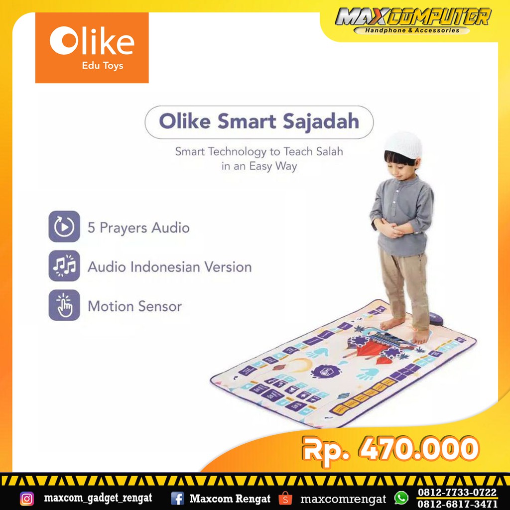 Olike Smart Sajadah for Kids - Sajadah Pintar Anak