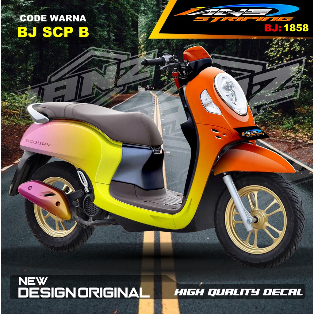 DECAL STICKER FULL BODY SCOOPY / STICKER ALL NEW SCOOPY / STIKER FULL BODY SCOOPY TERMURAH / STIKER MOTOR SCOOPY / STIKER MOTOR