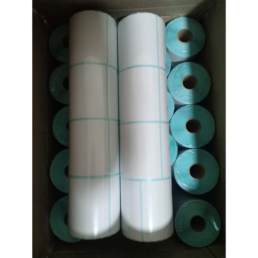 

STIKER LABEL BARCODE SEMICOATED 80x70 | 80 x 70 | isi 500 PCS CORE 1 INCH