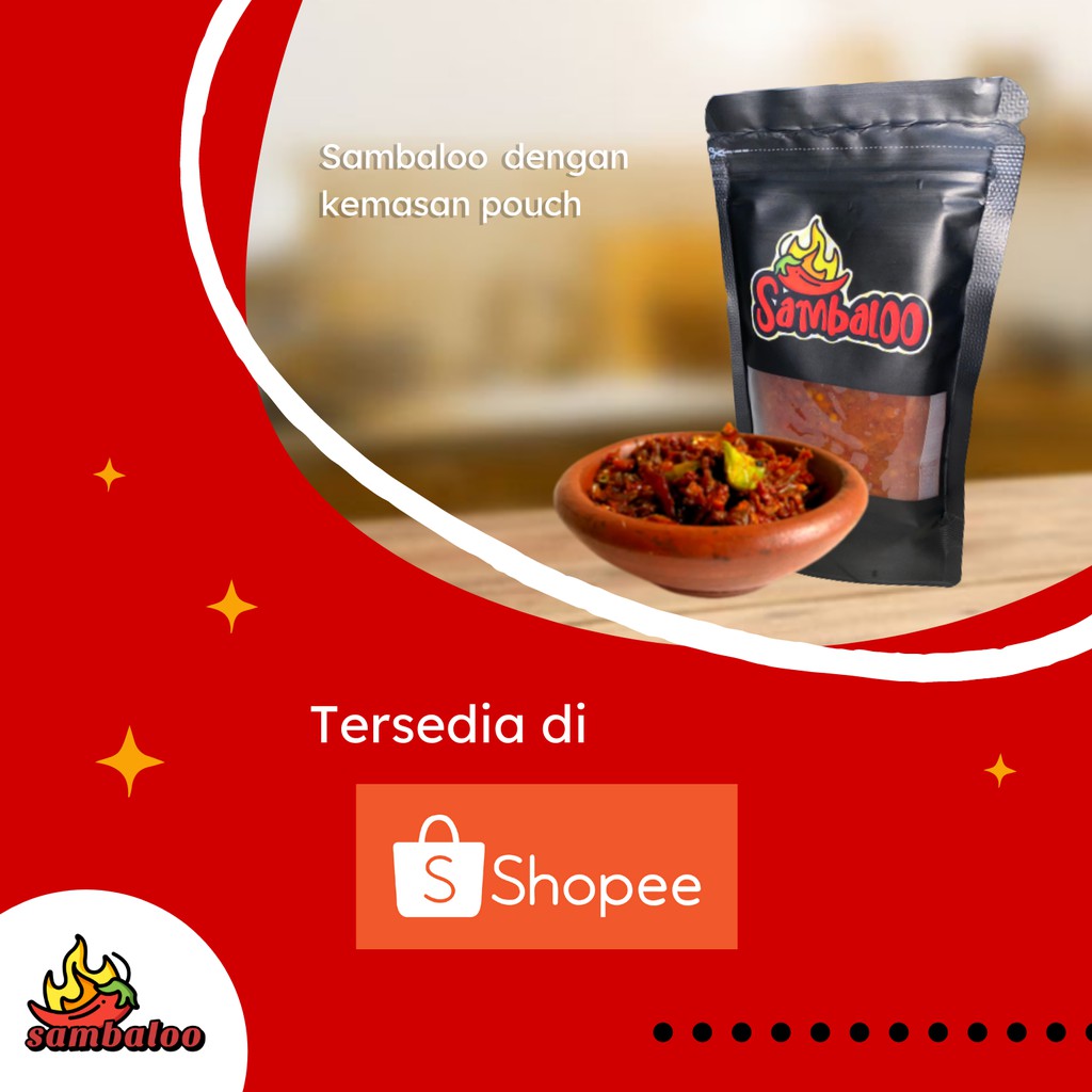 

Sambaloo Homemade Sambal Teri Cumi Kemasan Pouch