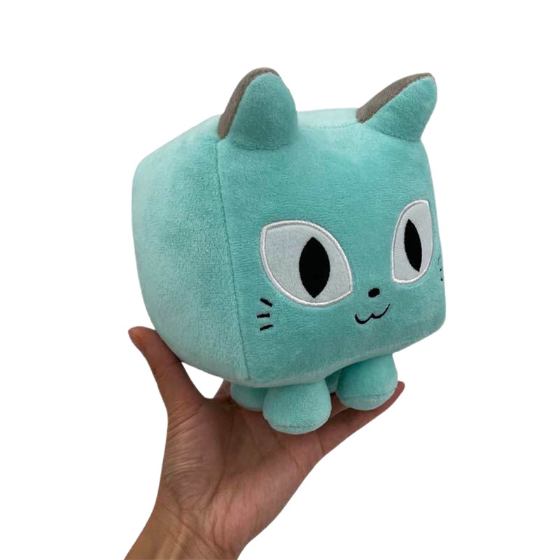 Mainan Boneka Plush Kucing Lucu Warna Biru Untuk Hadiah Anak