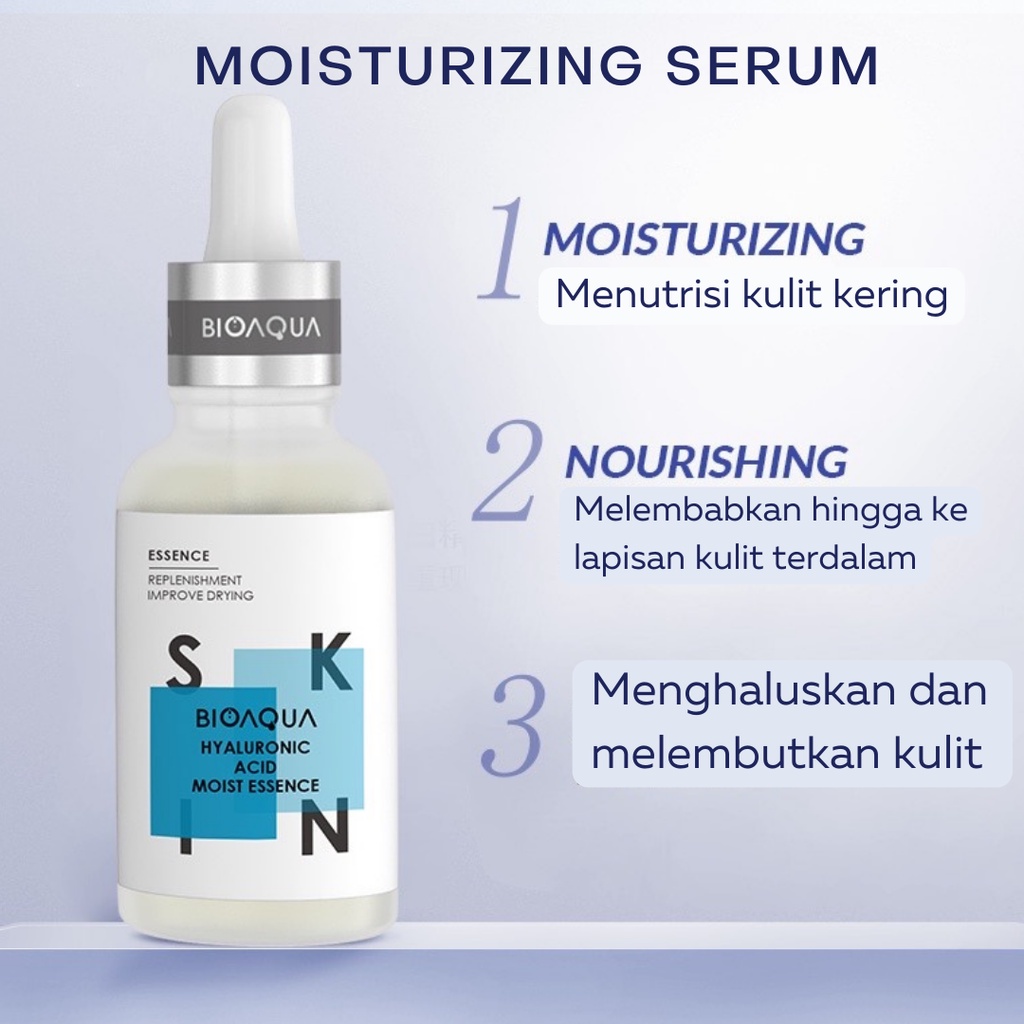 Serum Bioaqua Essence Wajah BPOM 30 ml Moisturizing Acne Care Hyaluronic Acid Niacinamide Hexapeptide