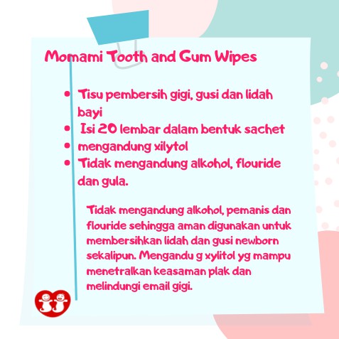 MoMaMi Tooth Gum Wipes