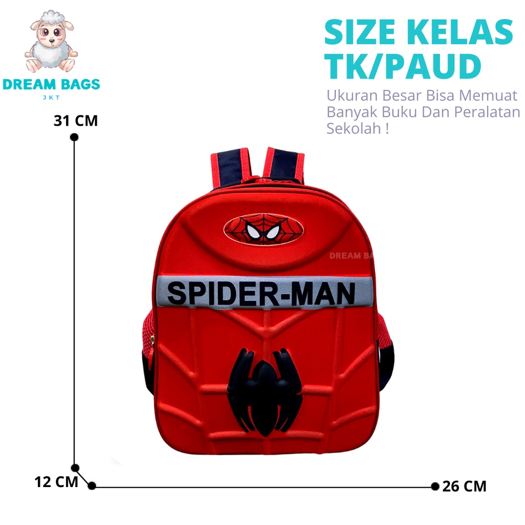 Dream Bags Tas Sekolah TK Capten Import DB-2013 Ransel Anak Laki Laki Paud