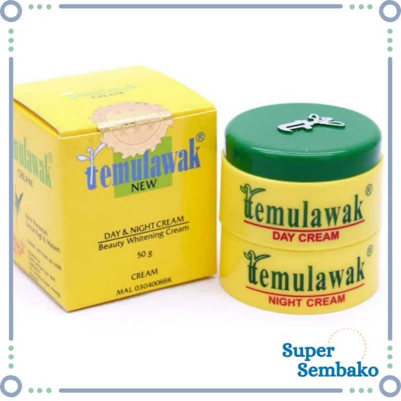 SKINCARE HERBAL TRADISIONAL TEMULAWAK CREAM DAY AND NIGHT WHITENING