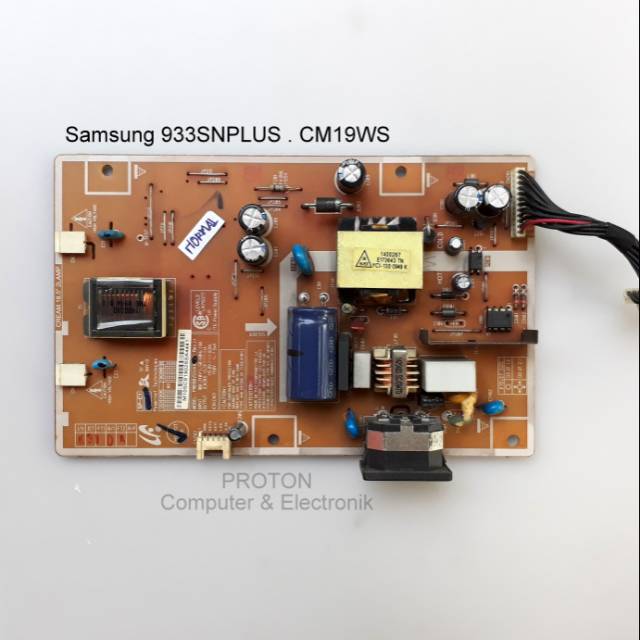 PSU LCD Monitor Samsung 933SNPLUS CM19WS 933SN PLUS . PWI1902SS . LS19CMYKFNA/XD . BN44-00249C 18.5"
