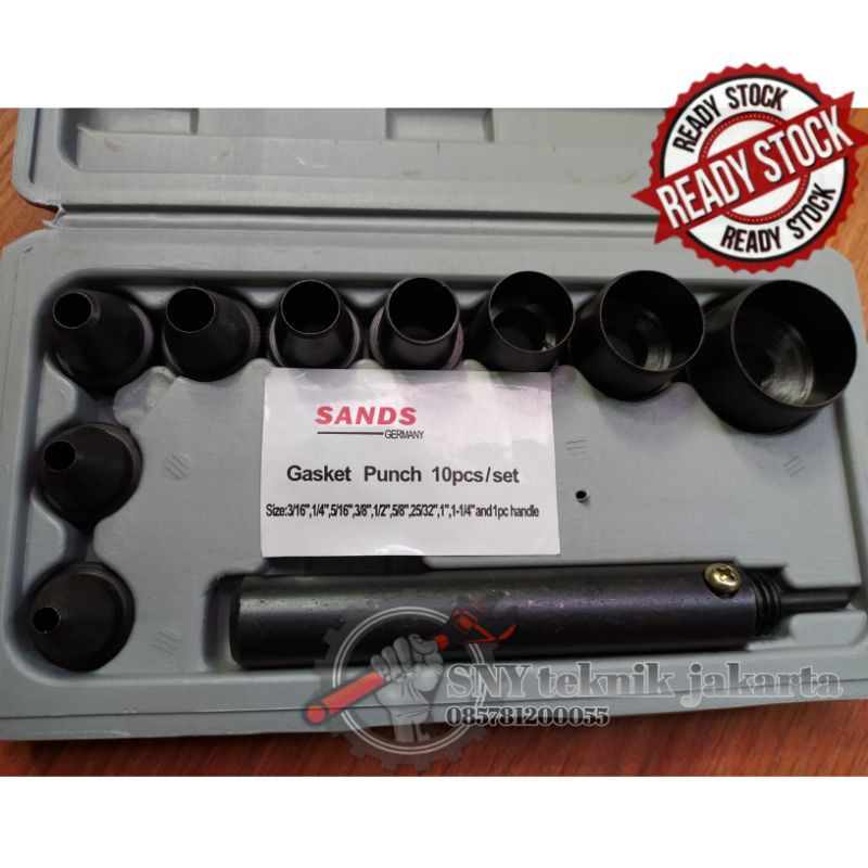 

Original Plong Gasket Punch 10 Pcs Alat Pembolong Kulit SANDS