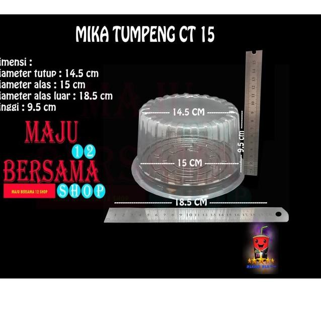 ❁oai✧*JKFR*⁂ CT-15 MIKA TUMPENG NASI MINI DIAMETER ATAS 15 CM / BOX KUE BOLU BULAT ⁂ *ty*