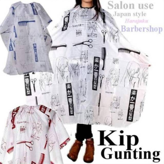 MUMER!!! KEEP POTONG MOTIF / KIP ALAS PANGKAS RAMBUT MOTIF GUNTING DAN SISIR