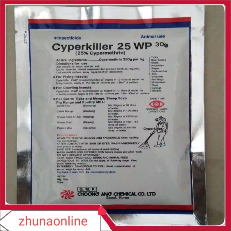 Z556 CYPERKILLER 25WP PEMBASMI HAMA & KUTU SARANG WALET SUPER