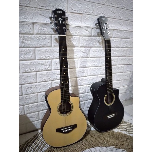 Gitar Taylor Akustik Elektrik Tanam Besi  3/4