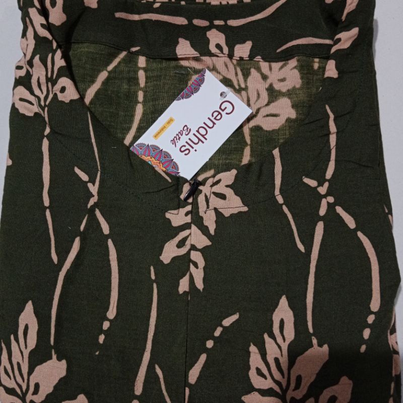 daster batik kelelawar jumbo XXXL LD 140 busui, bahan rayon super tebal dan adem busui-Lowo aura ijo