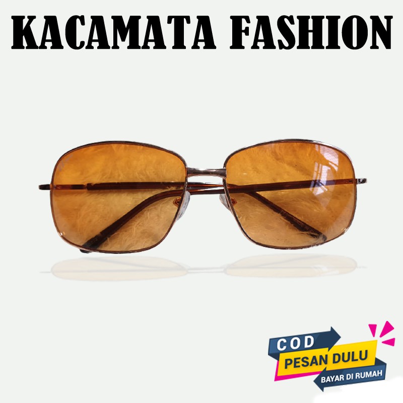 Kacamata Gaya Trendy Bigsized Kacamata Hitam Pria Wanita Anti UV Fashion Big Frame New Style Korean