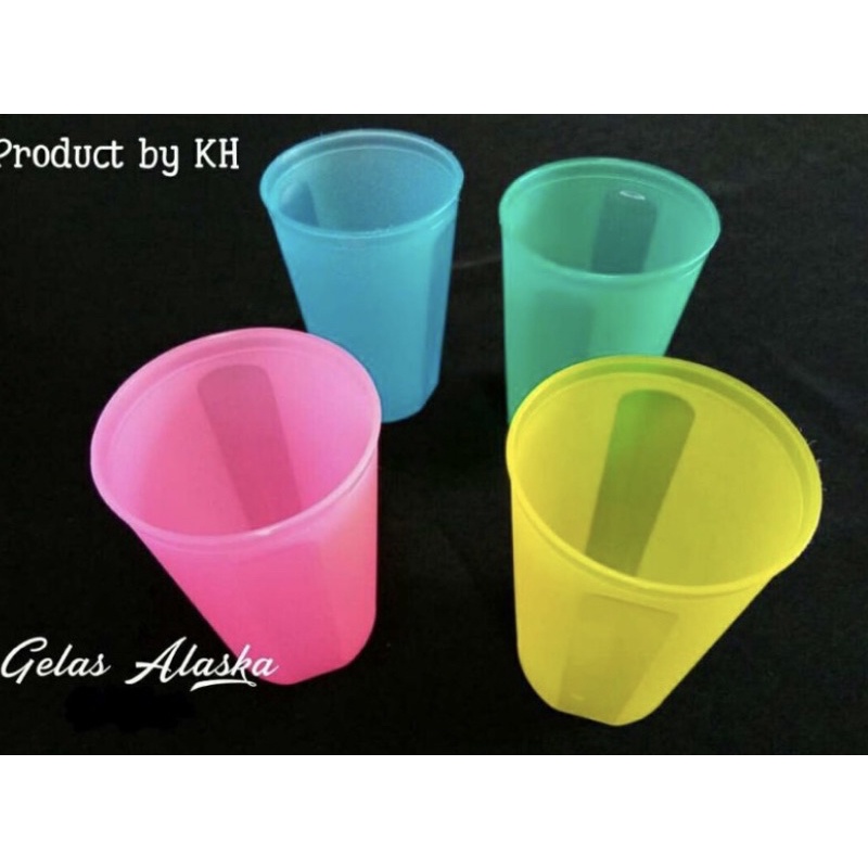 Gelas Plastik Warna KH Alaska 350 ML | Gelas Minum Plastik Satuan