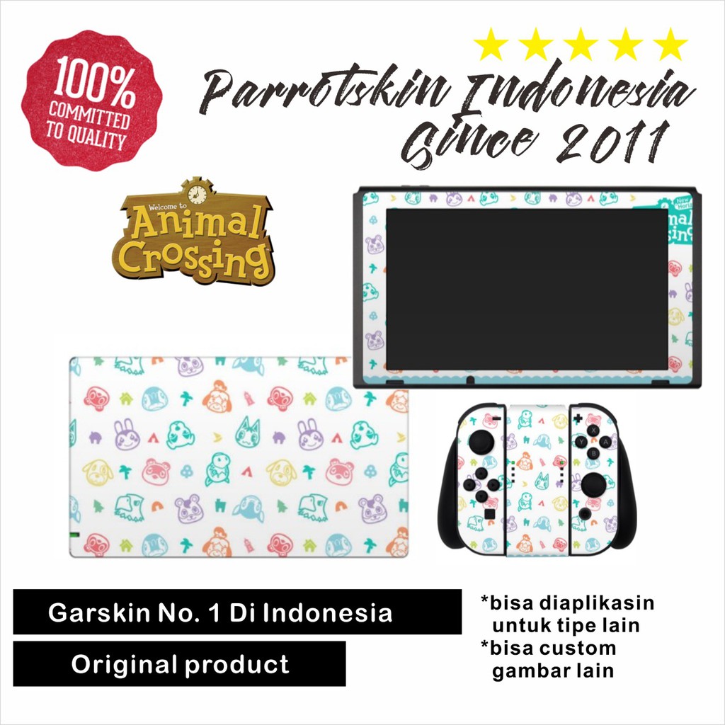 Garskin Nintendo switch Animal Crossing edition