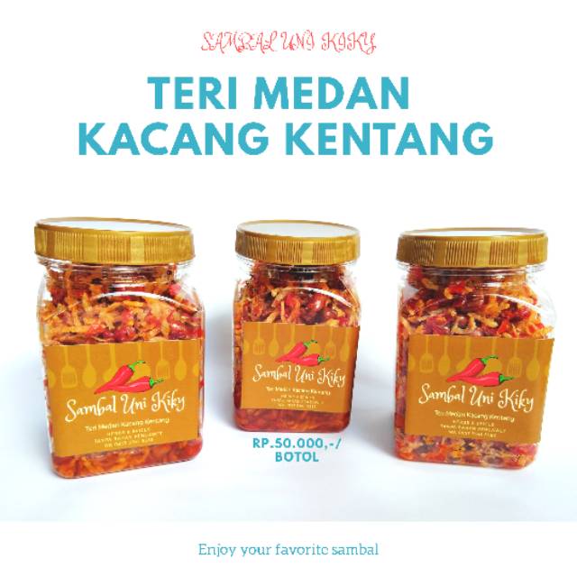 

Sambal Teri Kacang Kentang Balado Uni Kiky 200gr