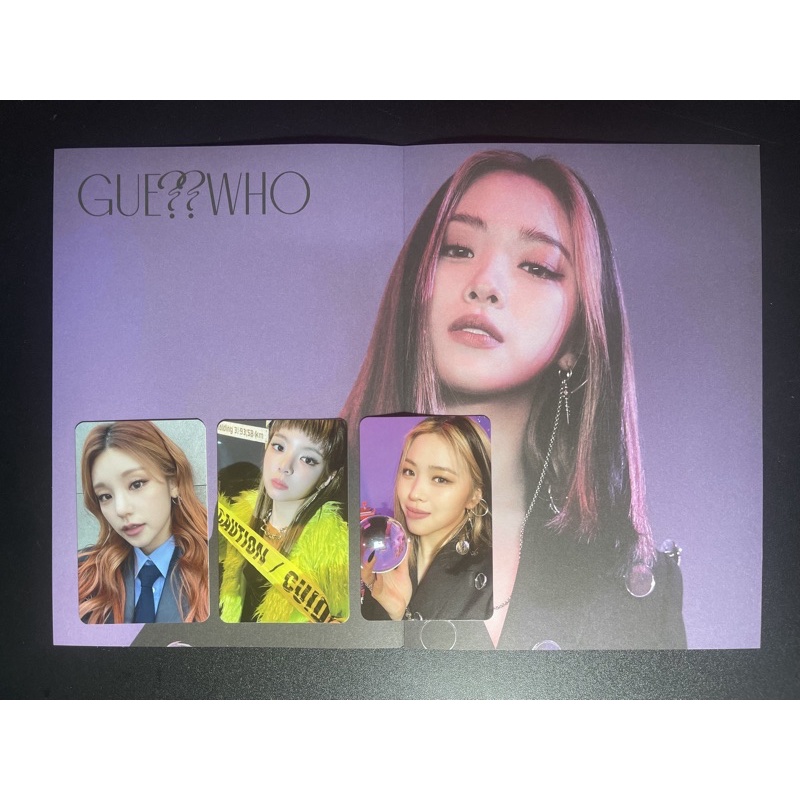 ITZY Guess who official album photocard pc ryujin lia yeji poster crystal garpol soundwave benefit