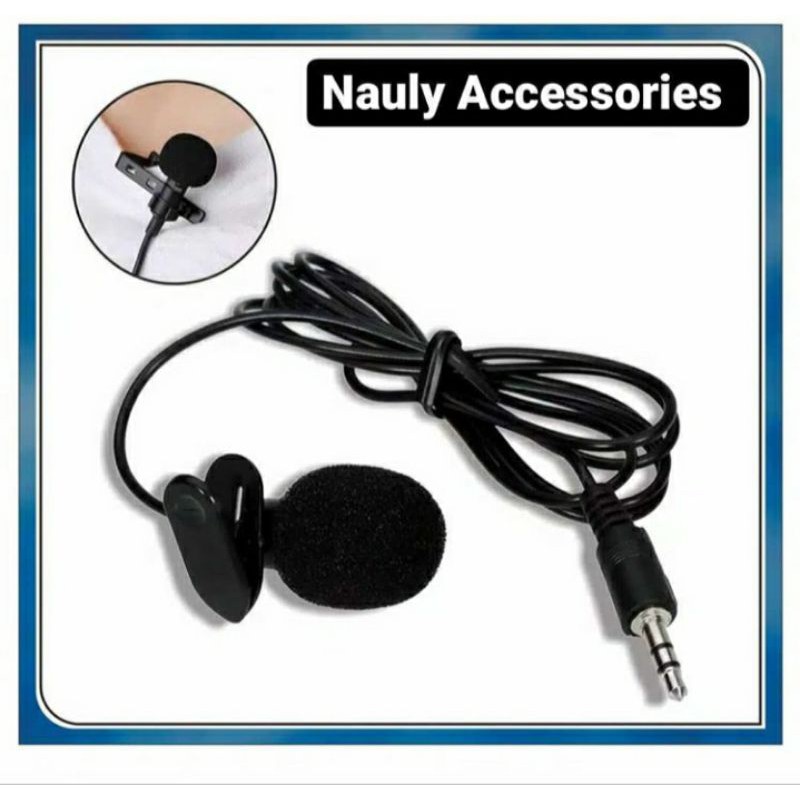 Mikrofon Clip Mic Kecil HP Laptop 3.5mm For Youtuber Smule