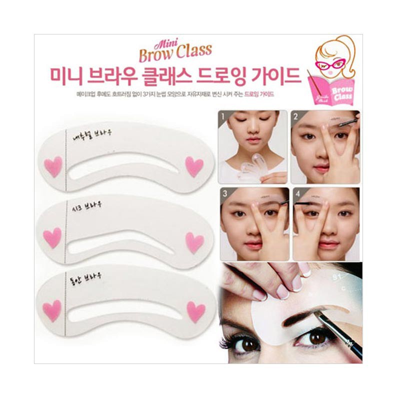 [ORI] Cetakan Pembentuk Alis Mini Brow Class Memudahkan Anda Memiliki Alis yang Diidamkan Praktis &amp; Tanpa Repot