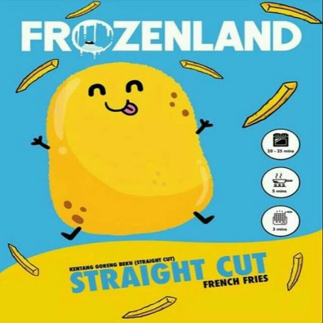 

French fries / kentang goreng import straight cut 2.5kg