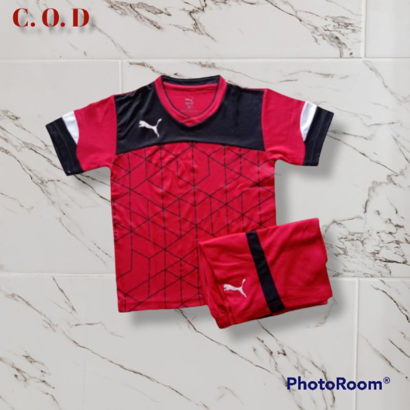 Setelan stelan Baju kaos jersey jersy jersi Training Olahraga  sepak bola futsal putsal badminton vo