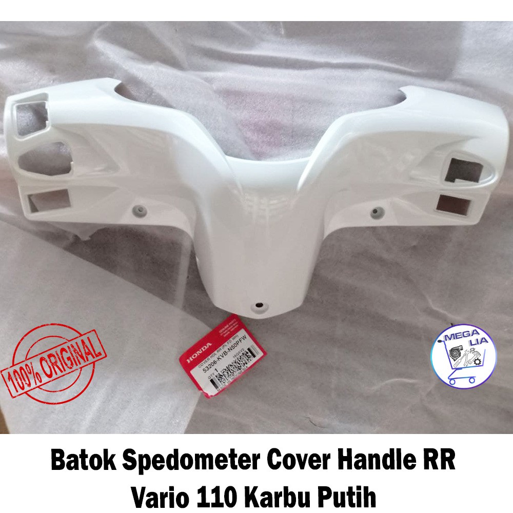 Batok Spedometer Cover Handle RR Vario 110 Karbu Putih ORI HONDA 53206-KVB-N50PFW