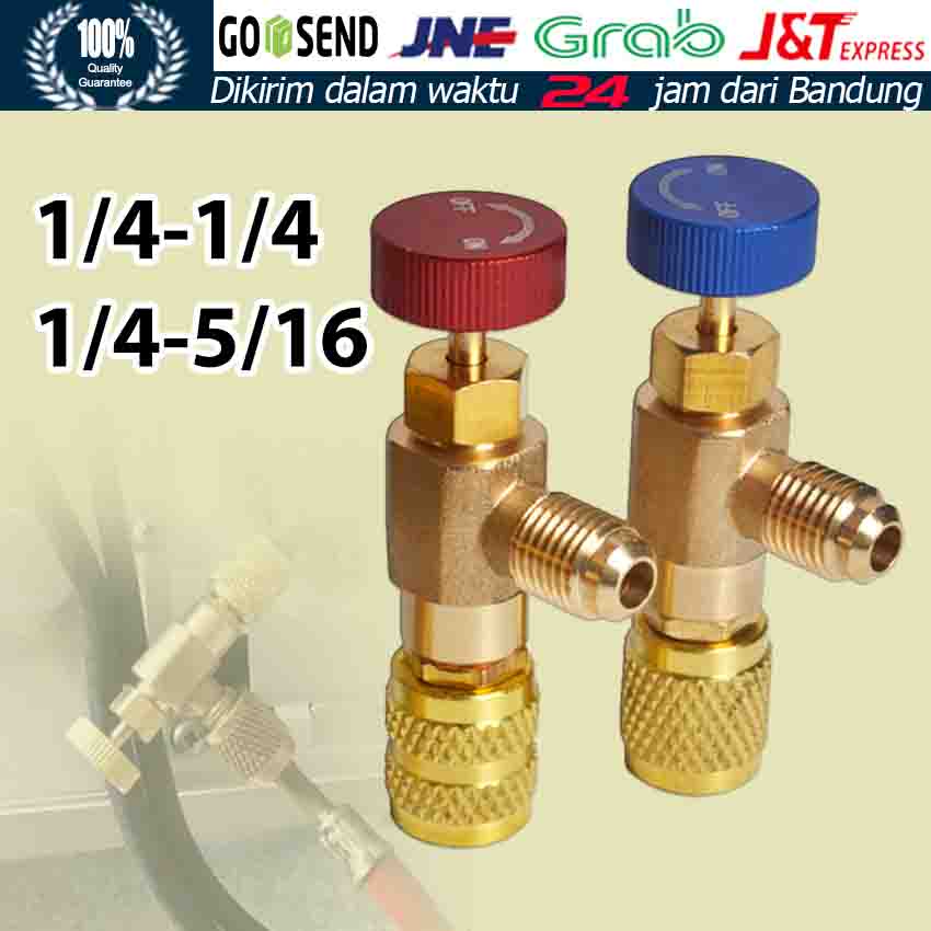 R22/R410 Charging Valve Converter Sambungan Manifold Adapter Katup Pengaman Ac Kant Selang Manifold 