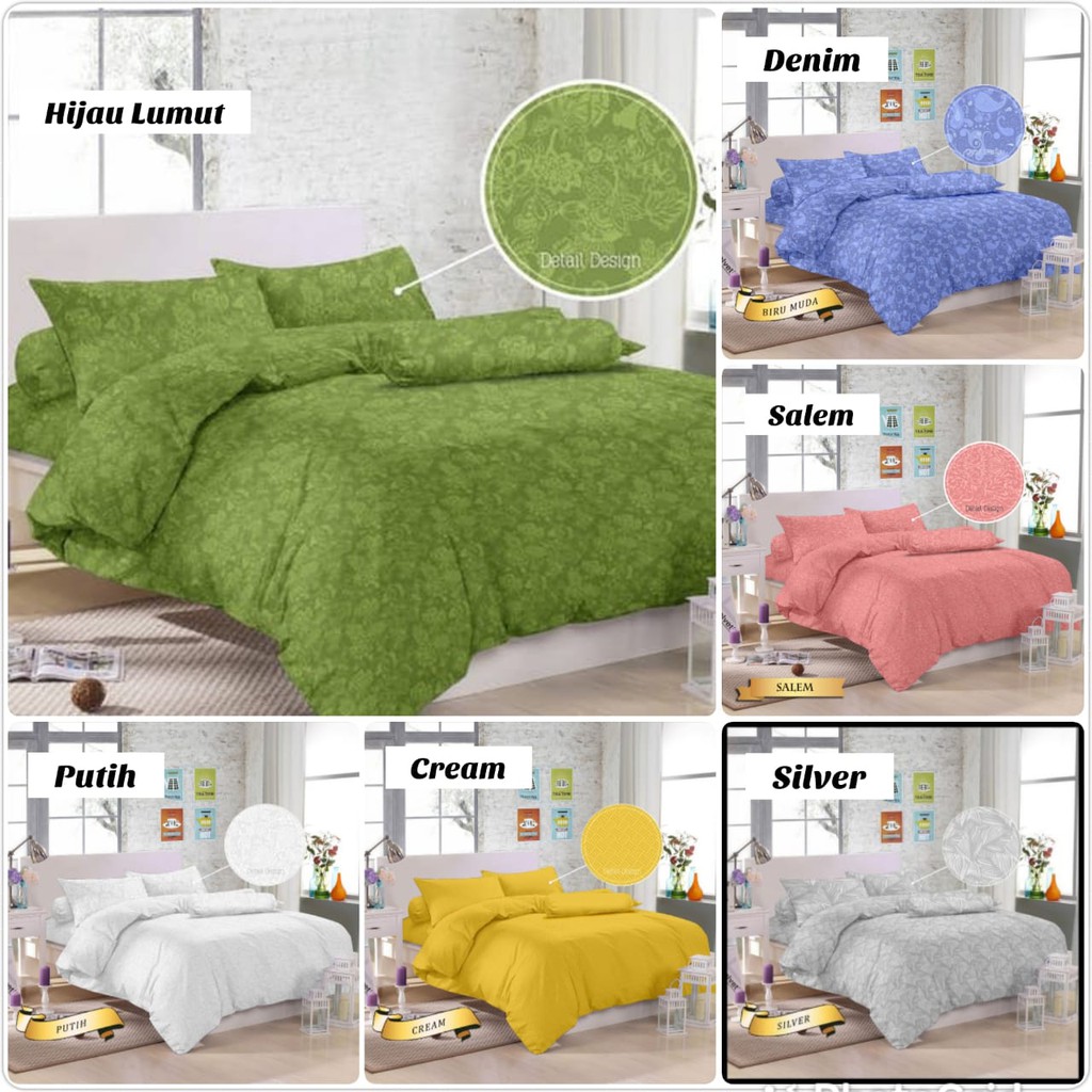 Sprei Katun Jacquard Motif Embos Aesthetic Single Size And King Size