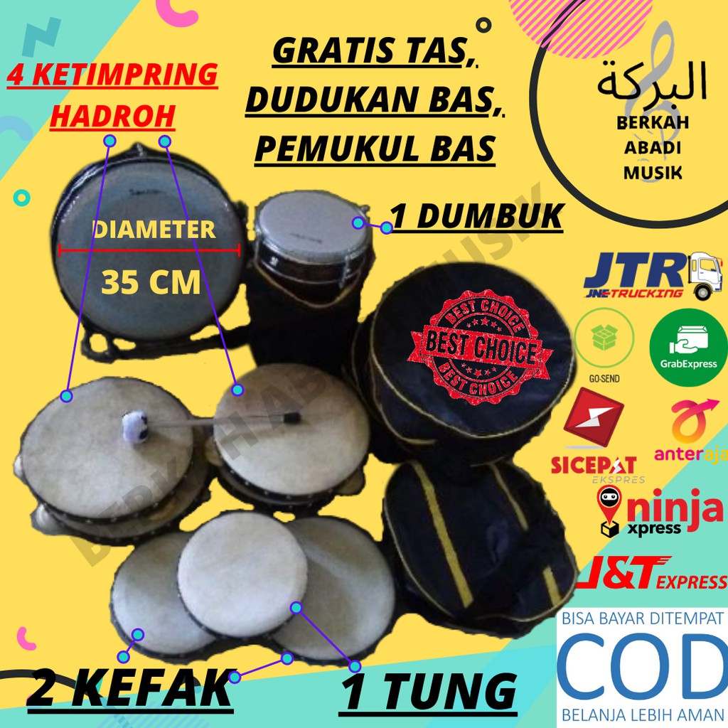 Hadroh satu set Hadroh 1 set alat hadroh set hadroh lengkap hadroh habib syekh hadroh full set 1 set