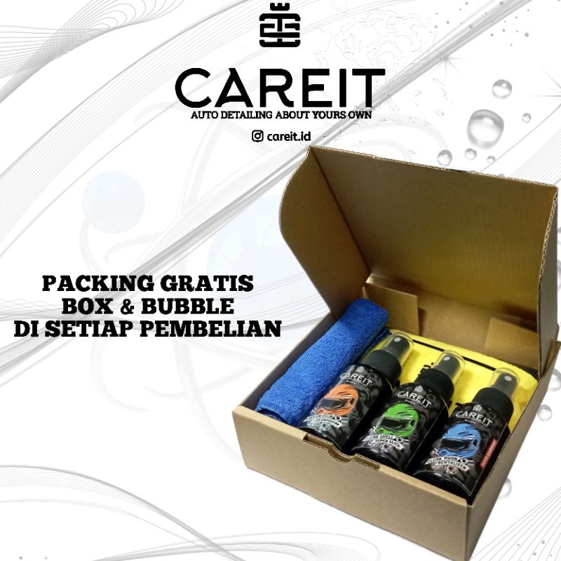 CAREIT - Helmet Care | Parfum Helm | Visor Care | Shell Sealent | Daun Talas Effect