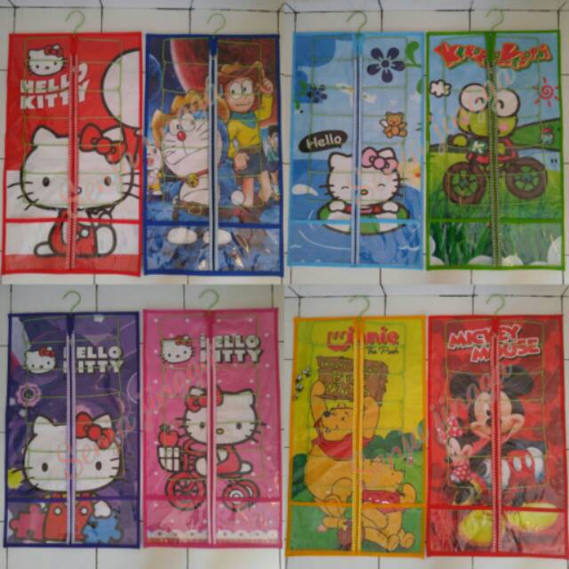  Rak  gantung jilbab  kerudung hijab Organizer hello kitty 