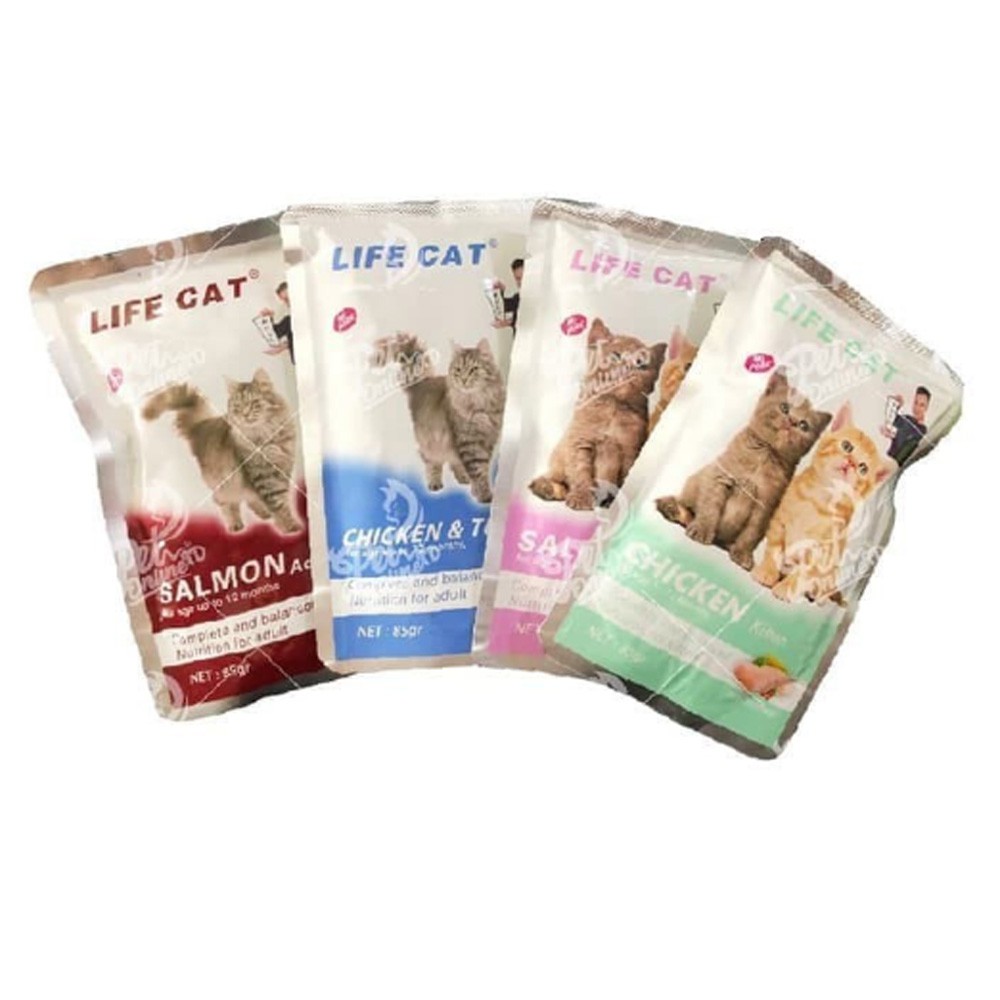 Wet Food Life Cat Pouch - Makanan Basah Kucing Dewasa Dan Baby Kitten