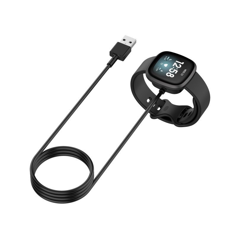 Btsg Untuk Smart Watch Charger Kawat Stabil Stand Bracket Untuk FitbitVersa 3sense USB Quick Charging Cable Holder Power Ada