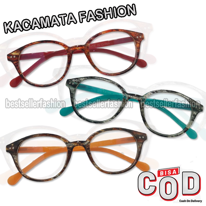 Kacamata Anti Radiasi Sinar Biru Frame Oval Korean Style Pria Wanita Kaca mata Fashion Lensa Reading Glasses Lensa Blue Light Blocking