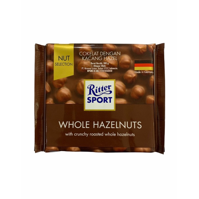 

RITTER SPORT WHOLE HAZELNUTS COKELAT [ 100 GR]
