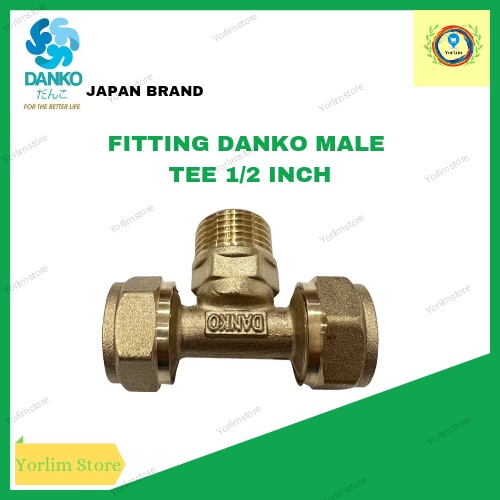Fitting / Sambungan Pipa Air Panas Danko T / Male Tee / Tee Drat Luar Ukuran 1/2 inch