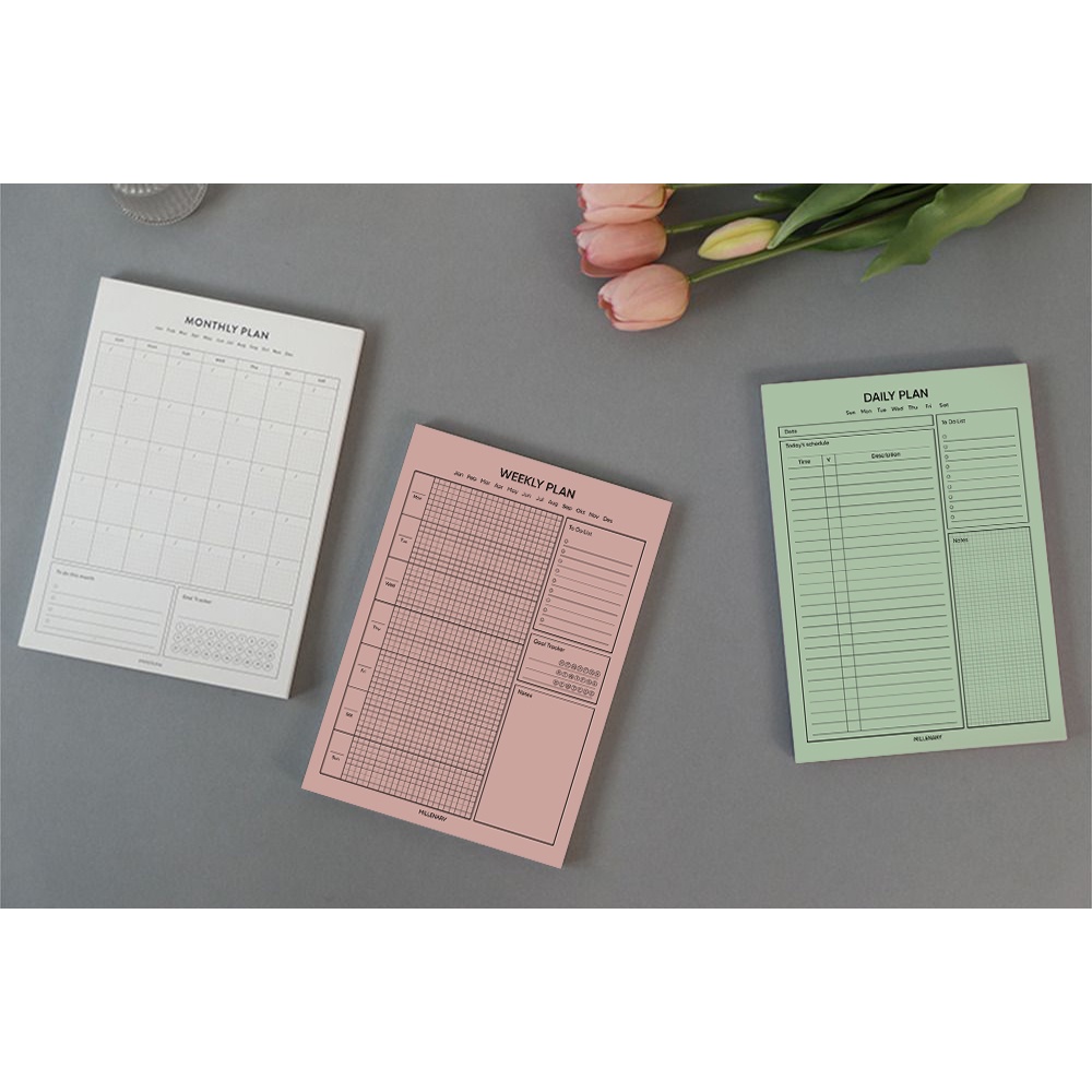 

[cruell] Memopad 003 Schedule Notepad A5 isi 20 lembar