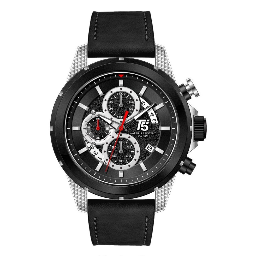 JAM TANGAN PRIA T5 H3818 CHRONOGRAPH TAHAN AIR ORIGINAL T5 H 3818 ORIGINAL