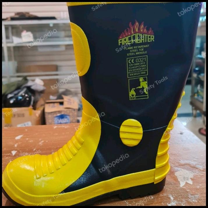 Sepatu Pemadam Haidar Firefighter Boots Not Harvik