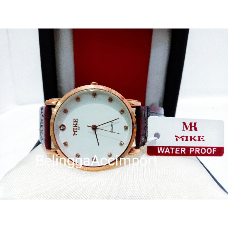 TERBARU DAN TERMURAH Jam Tangan Kulit Wanita 100% original MIKE NO 8211M