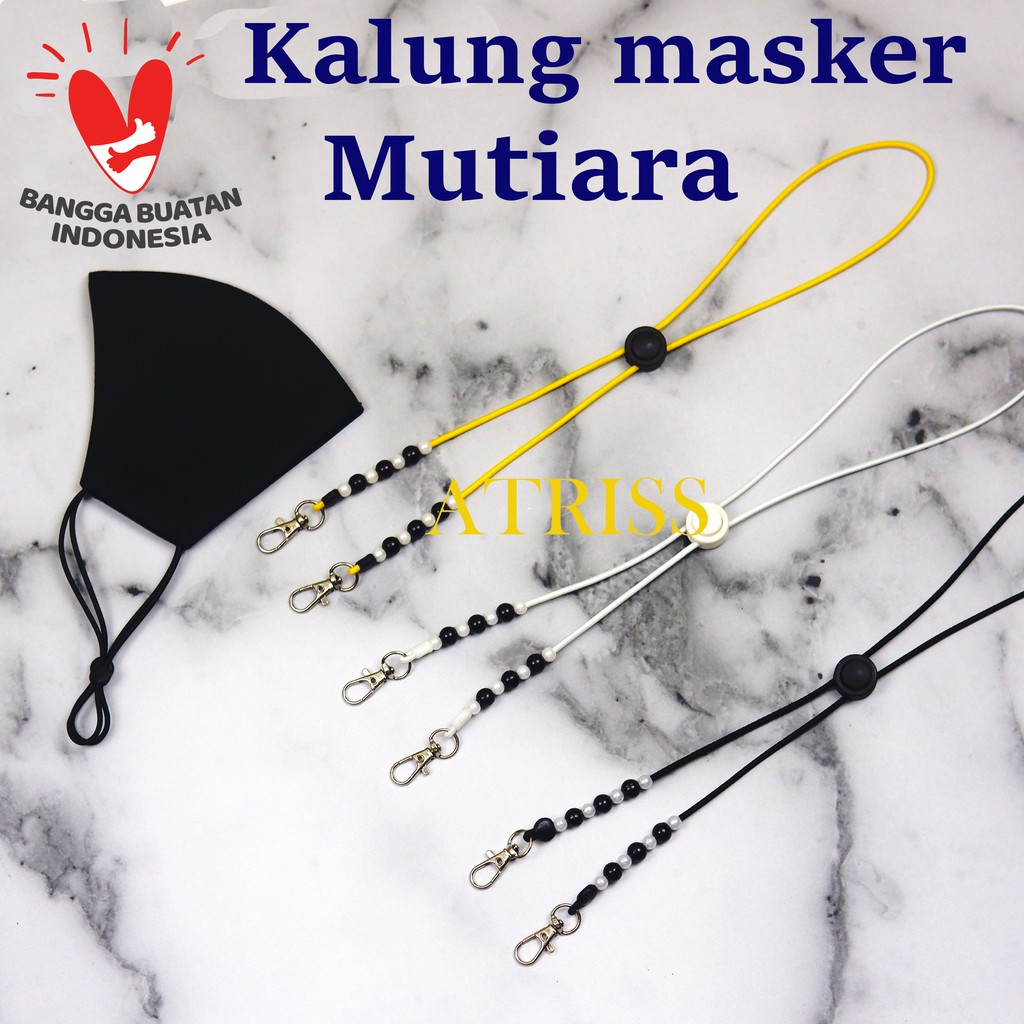 Masker strap konektor kalung tali Gantungan masker  Mutiara
