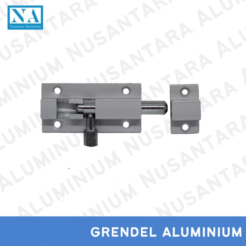 Grendel Aluminium/ Slot Pintu 2” 50cm