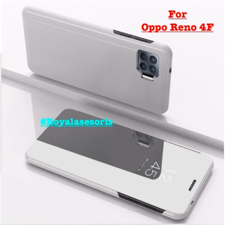 OPPO RENO 4F FLIP CASE CLEAR VIEW STANDING COVER