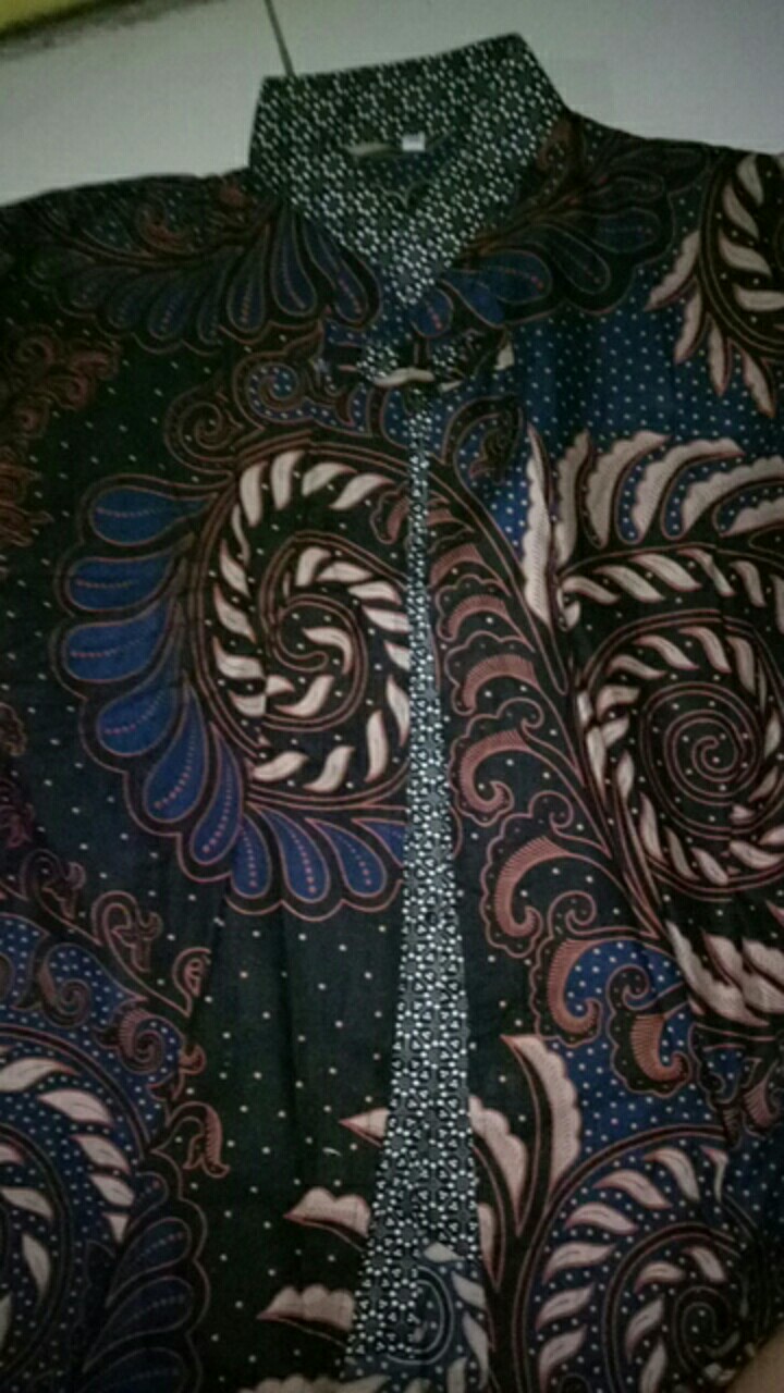 Tey-17 Batik Wanita Asj Sa Hrb026 Kenongo Kemeja Tosca Pendek