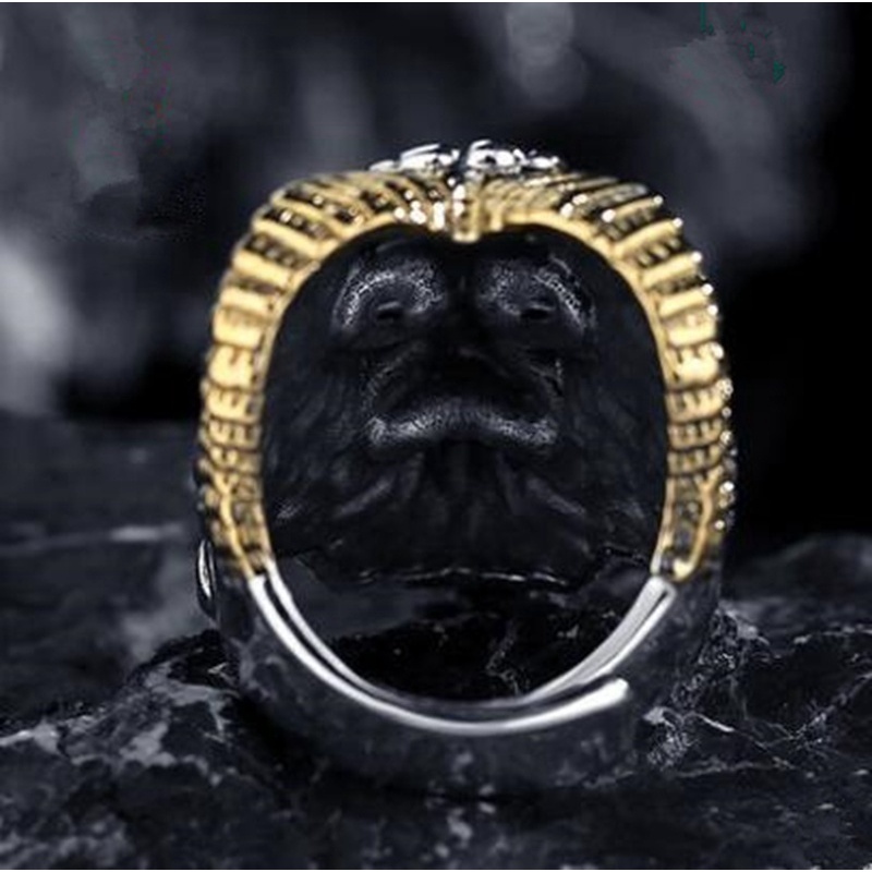 Cincin Pria Model Cakar Gaya Retro Gothic Punk Rock Untuk Pesta