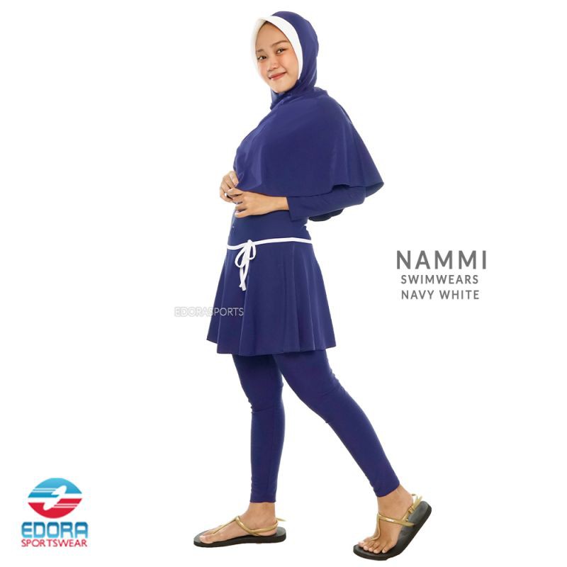 Baju Renang Muslimah Wanita Dewasa Hijab Slim Fit NAMMI EDORA