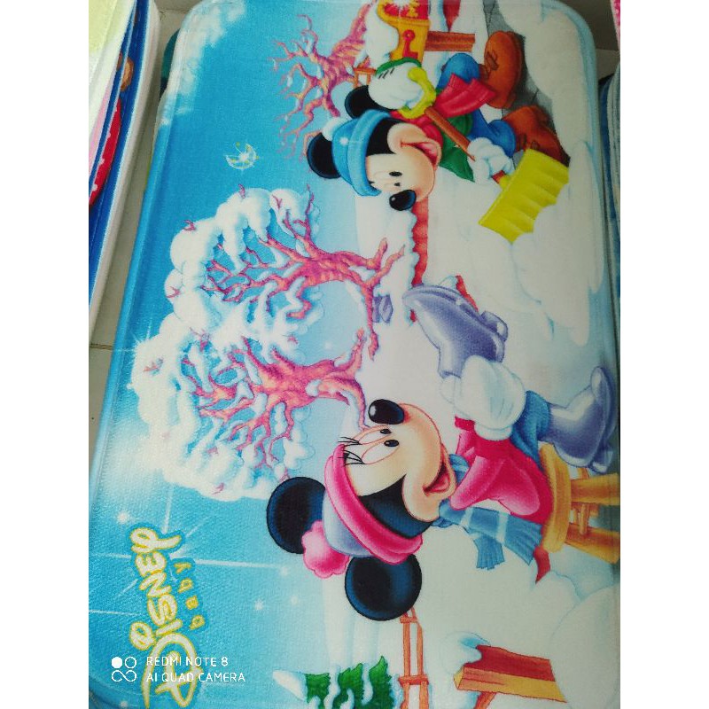 Keset Bulu Karakter Anak  / Keset Motif Mickey / Keset Motif Minnie