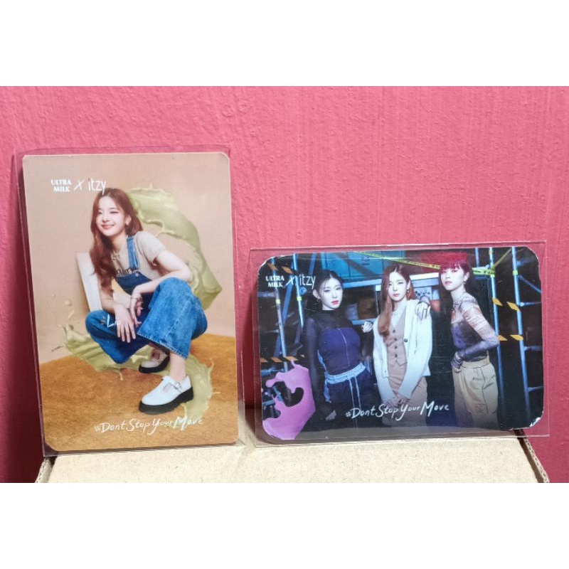 photocard itzy × ultra milk | pc itzy official | pc itzy × ultra milk