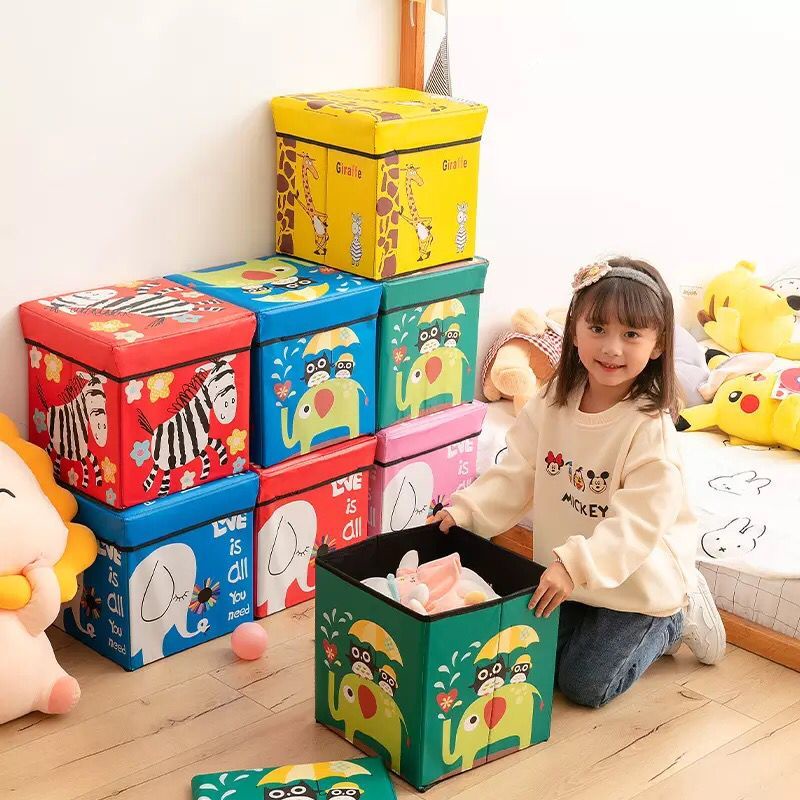 Storage box motif Animal /Tempat mainan majalah Storage stool